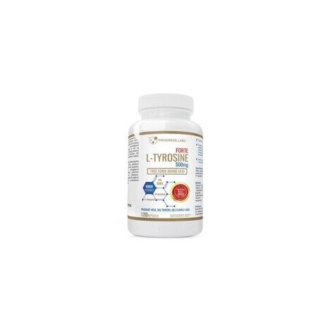 Progress Labs L-Tyrosine Forte 500mg 120 Capsule (L-Tirozina)